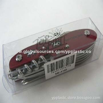 Clear plastic box package for retail products